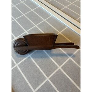 Vintage‎ Charcon Wooden JAPAN Wheelbarrow Planter Cottagecore Fairycore Nature